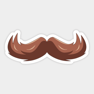 Mustache Sticker